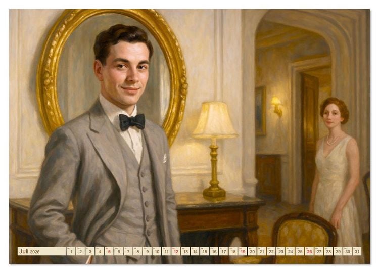 Produktbild: Thomas Mann. Sein Leben, seine Werke (Wandkalender 2026 DIN A2 quer), CALVENDO Monatskalender