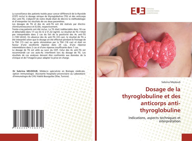 Produktbild: Dosage de la thyroglobuline et des anticorps anti-thyroglobuline