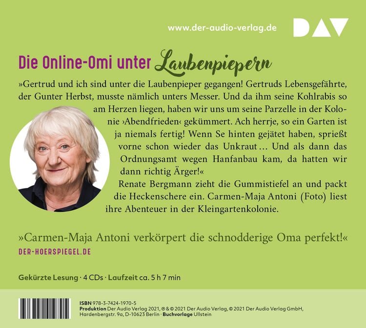 Produktbild: Fertig ist die Laube. Die Online-Omi g&auml;rtnert