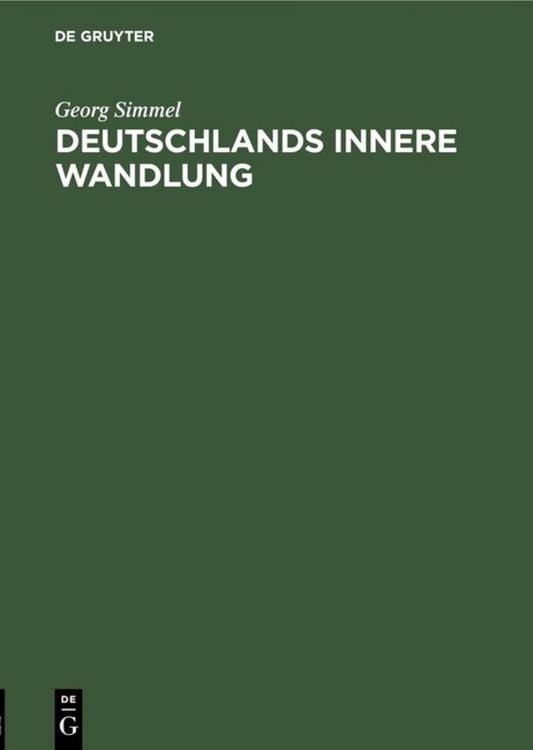 Produktbild: Deutschlands innere Wandlung