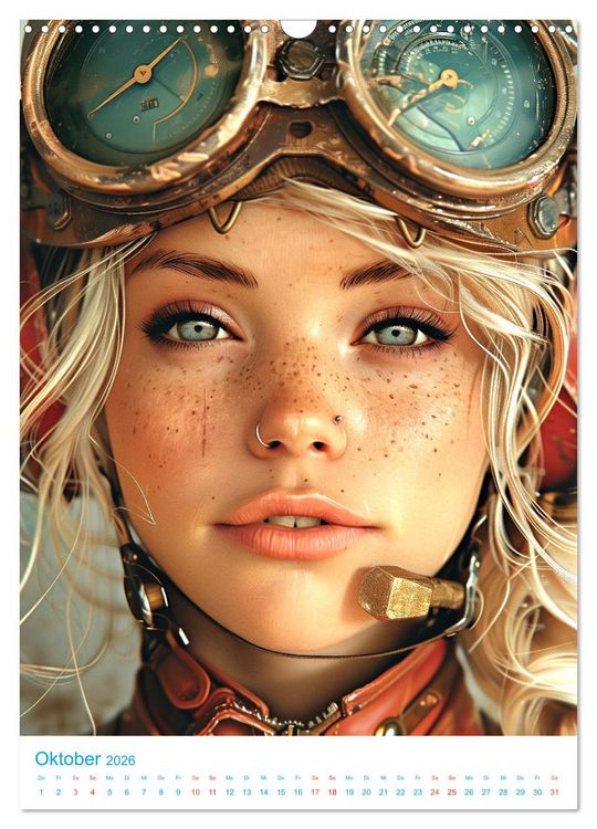 Produktbild: Steampunk Helden (Wandkalender 2026 DIN A3 hoch), CALVENDO Monatskalender