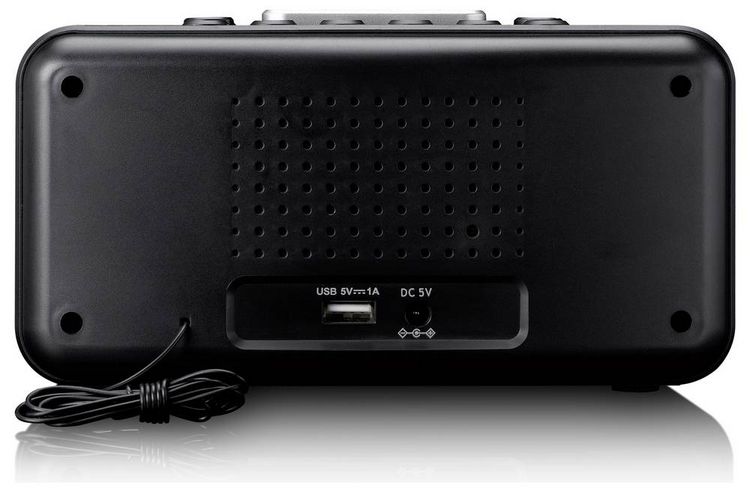 Produktbild: Lenco Tischradio FM, AM UKW, USB Weckfunktion Schwarz