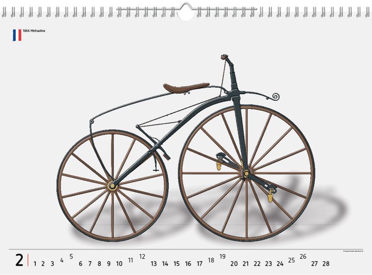 Produktbild: 2023, 12 Fahrradklassiker, Wandkalender