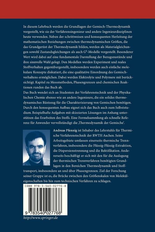 Produktbild: Thermodynamik der Gemische