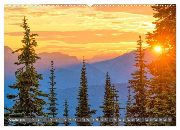 Produktbild: Kanada der Westen (hochwertiger Premium Wandkalender 2026 DIN A2 quer), Kunstdruck in Hochglanz