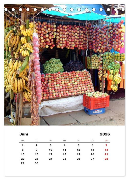 Produktbild: In Kerala (Tischkalender 2026 DIN A5 hoch), CALVENDO Monatskalender