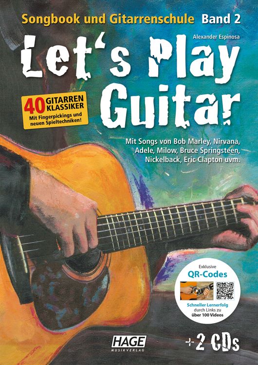 Produktbild: Let's Play Guitar - Band 2 mit 2 CDs und QR-Codes