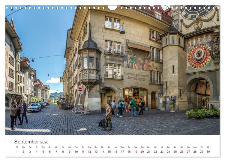 Produktbild: Schweiz - Die sch&ouml;nsten St&auml;dte (Wandkalender 2026 DIN A3 quer), CALVENDO Monatskalender