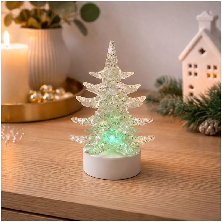 Produktbild: HTI-Living Funkelnder Weihnachtsbaum 6er Set klein mit toller Beleuchtung