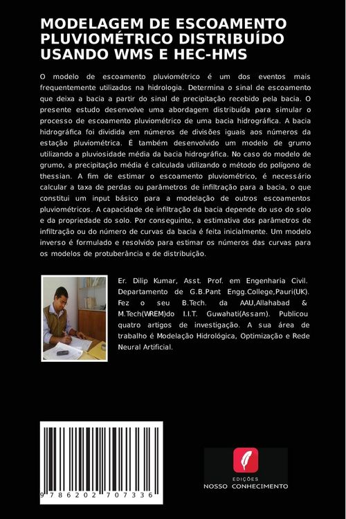 Produktbild: MODELAGEM DE ESCOAMENTO PLUVIOM&Eacute;TRICO DISTRIBU&Iacute;DO USANDO WMS E HEC-HMS