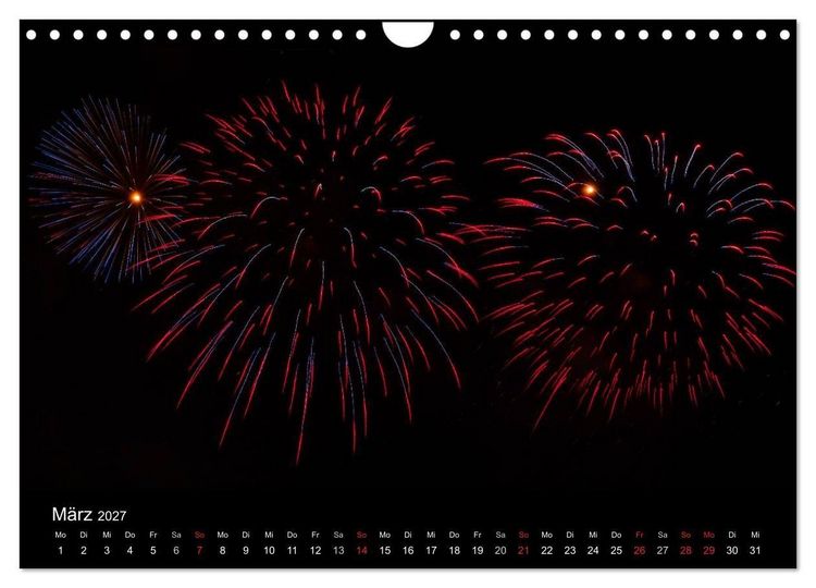 Produktbild: Feuerwerk (Wandkalender 2027 DIN A4 quer), CALVENDO Monatskalender