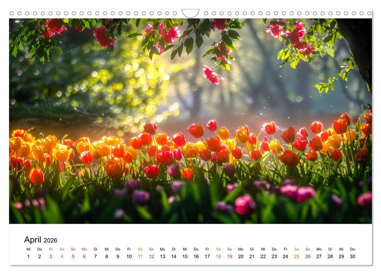 Produktbild: Tulpen - ein Farbenmeer (Wandkalender 2026 DIN A3 quer), CALVENDO Monatskalender