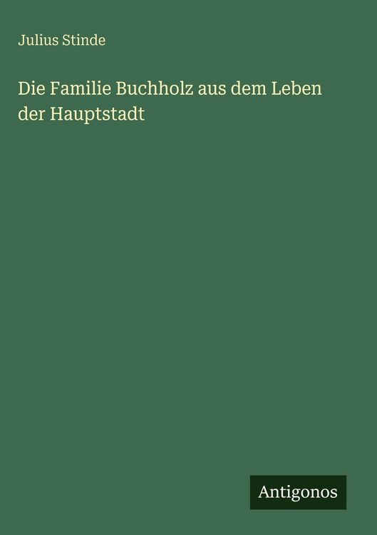 Produktbild: Die Familie Buchholz aus dem Leben der Hauptstadt