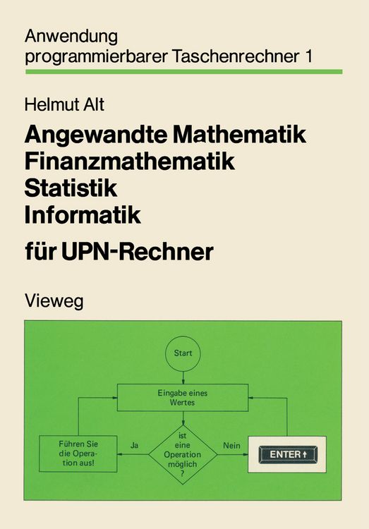 Produktbild: Angewandte Mathematik, Finanzmathematik, Statistik, Informatik f&uuml;r UPN-Rechner
