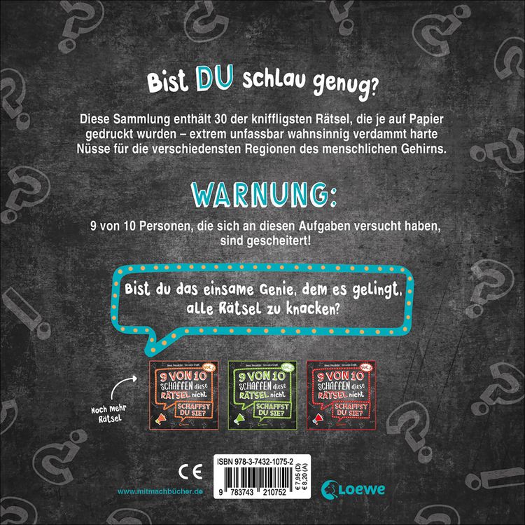 Produktbild: 9 von 10 schaffen diese R&auml;tsel nicht - schaffst du sie? - Vol. 4