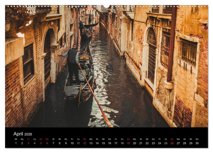 Produktbild: Traumstadt Venedig (Wandkalender 2026 DIN A2 quer), CALVENDO Monatskalender