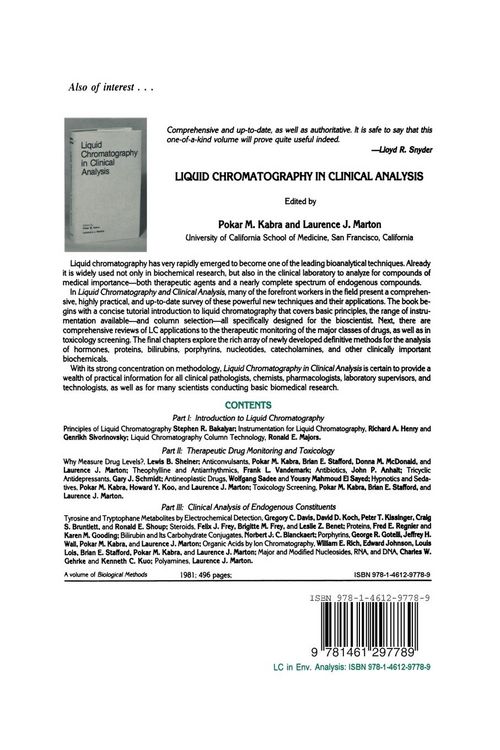 Produktbild: Liquid Chromatography in Environmental Analysis