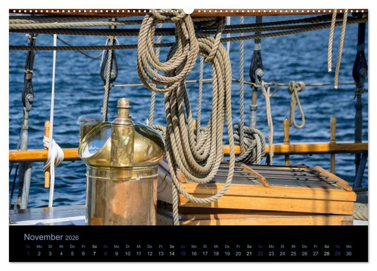 Produktbild: Segelschiffe - Maritime Details (Wandkalender 2026 DIN A2 quer), CALVENDO Monatskalender