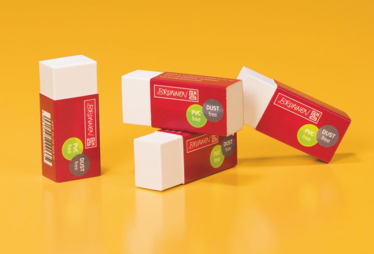 Produktbild: Brunnen Radiergummi wei&szlig; mini