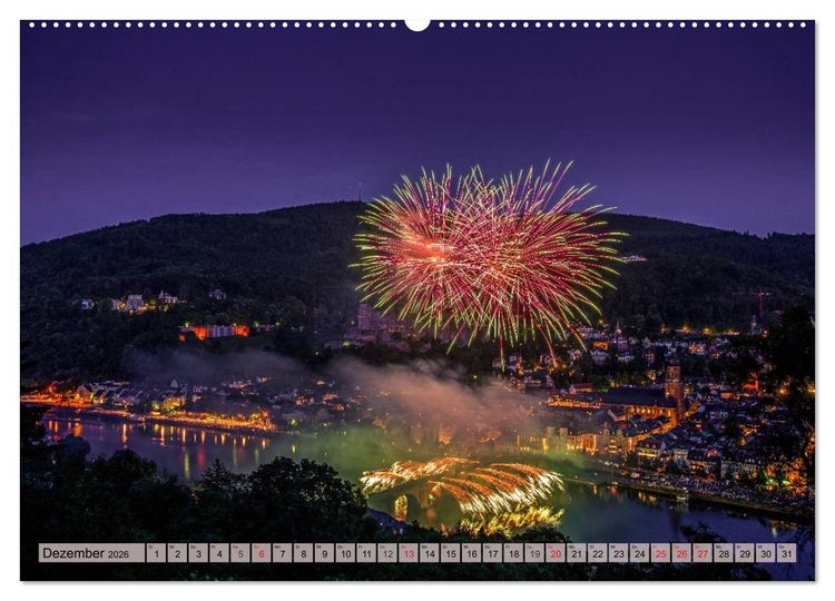 Produktbild: Heimweh nach Heidelberg - Die romantische Stadt am Neckar (Wandkalender 2026 DIN A2 quer), CALVENDO Monatskalender