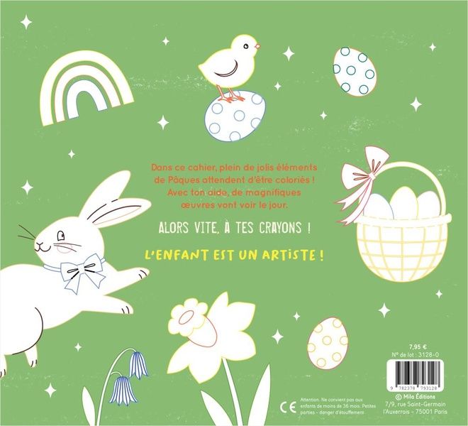 Produktbild: Mon gros cahier de P&acirc;ques &agrave; colorier
