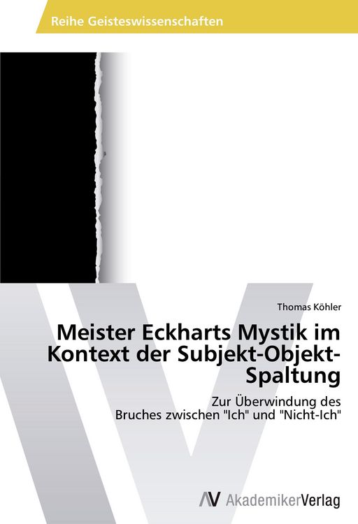 Produktbild: Meister Eckharts Mystik im Kontext der Subjekt-Objekt-Spaltung