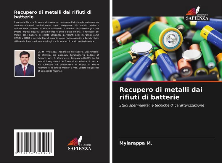 Produktbild: Recupero di metalli dai rifiuti di batterie