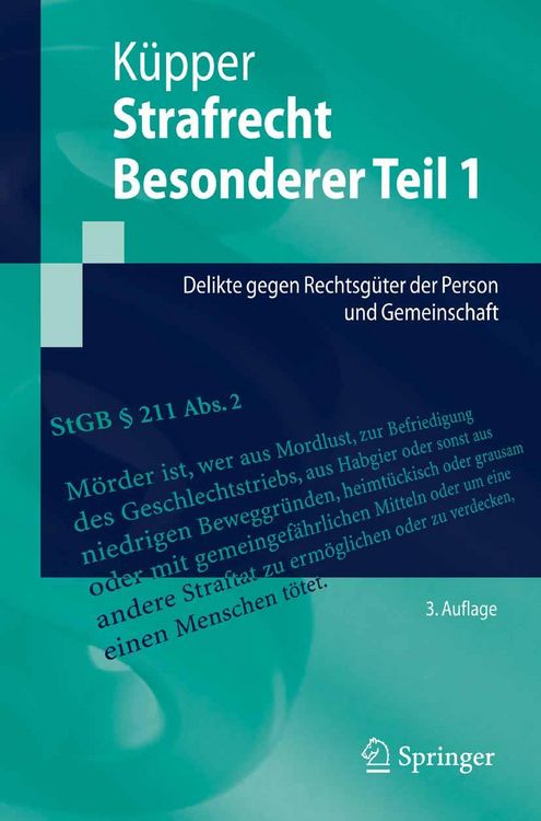 Produktbild: Strafrecht, Besonderer Teil 1