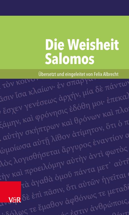 Produktbild: Die Weisheit Salomos