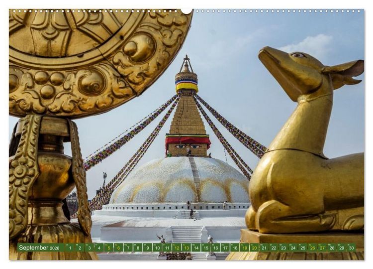 Produktbild: K&ouml;nigsst&auml;tte im Kathmandutal (Wandkalender 2026 DIN A2 quer), CALVENDO Monatskalender