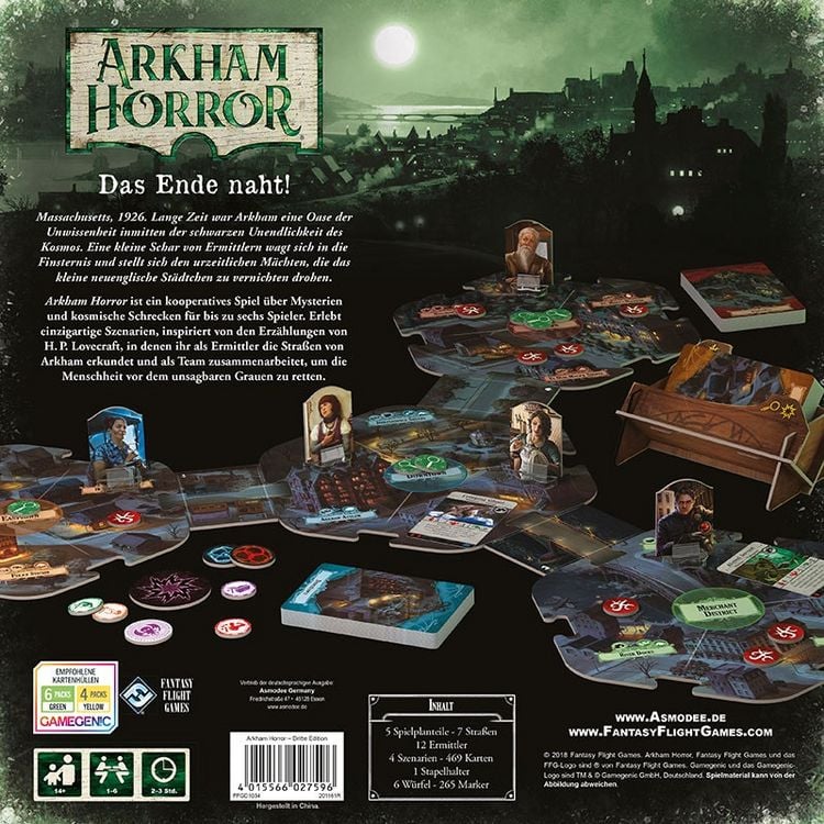 Produktbild: Arkham Horror, 3. Edition (Spiel)