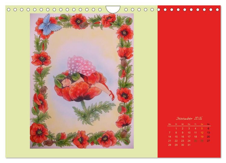 Produktbild: Blumen Elfen (Wandkalender 2026 DIN A4 quer), CALVENDO Monatskalender