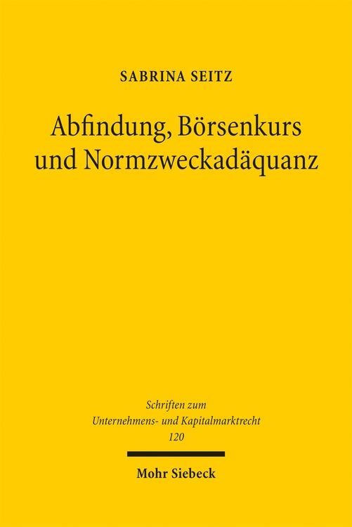 Produktbild: Abfindung, B&ouml;rsenkurs und Normzweckad&auml;quanz