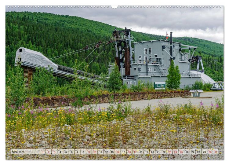 Produktbild: Willkommen in Dawson City - Die legend&auml;re Goldgr&auml;berstadt am Yukon (hochwertiger Premium Wandkalender 2026 DIN A2 quer), Kunstdruck in Hochglanz