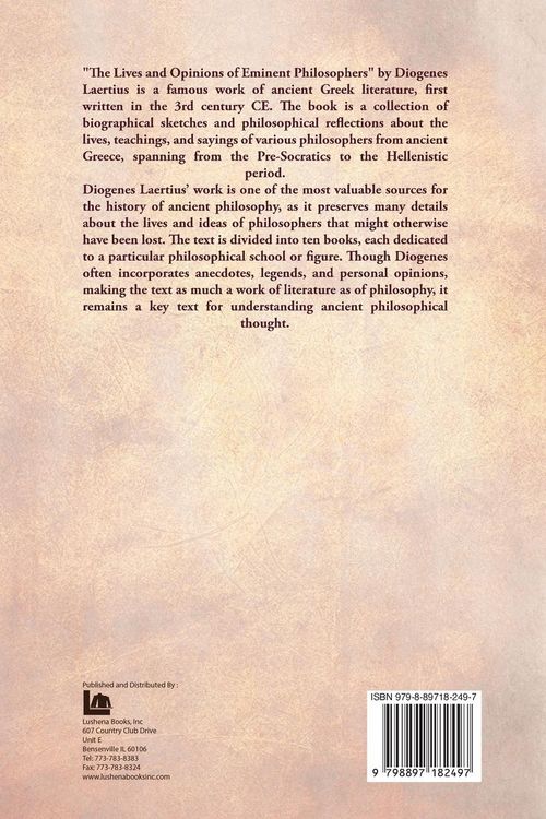 Produktbild: The Lives and Opinions of Eminent Philosophers