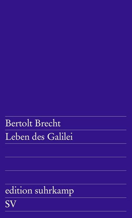 Produktbild: Leben des Galilei. edition suhrkamp
