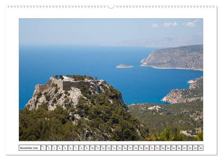 Produktbild: Rhodos, eine Sonneninsel (hochwertiger Premium Wandkalender 2026 DIN A2 quer), Kunstdruck in Hochglanz