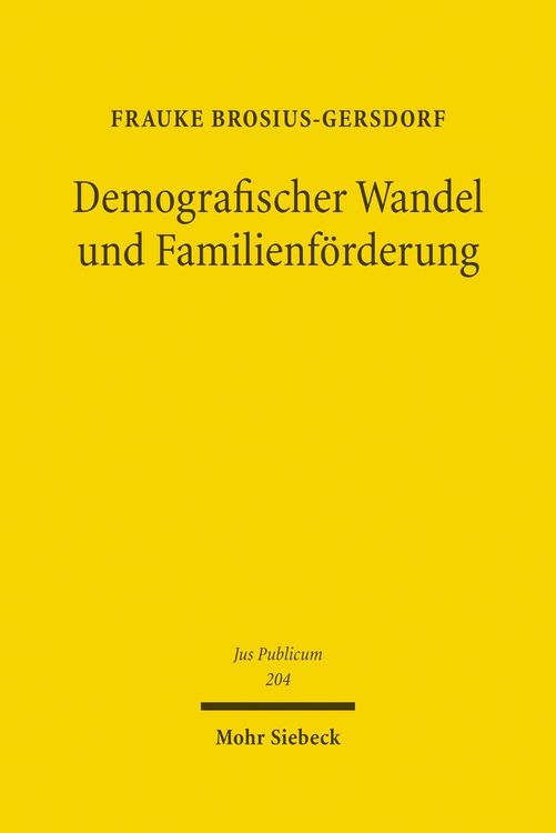 Produktbild: Demografischer Wandel und Familienf&ouml;rderung