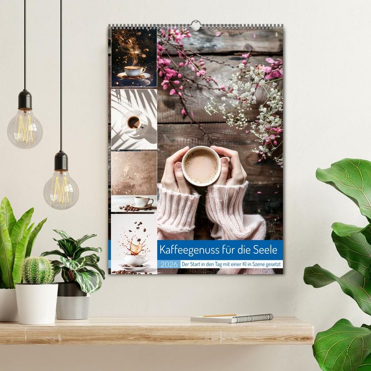 Produktbild: Kaffeegenuss f&uuml;r die Seele (Wandkalender 2026 DIN A2 hoch), CALVENDO Monatskalender