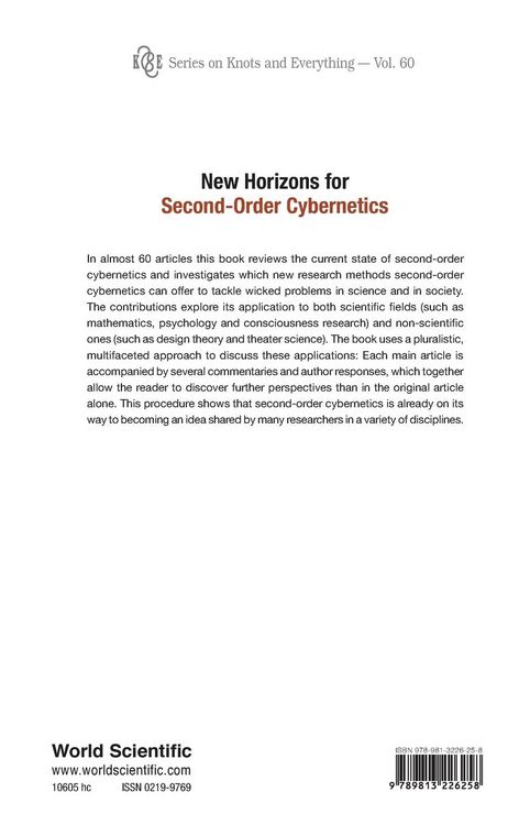 Produktbild: New Horizons For Second-Order Cybernetics