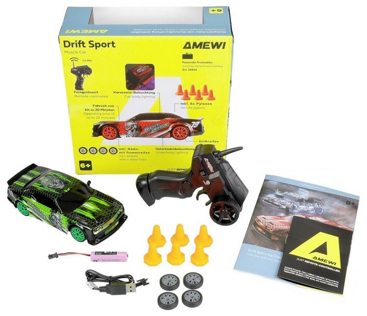 Produktbild: Amewi RC-Modell Gr&uuml;n 1:24 RC Modellauto Elektro