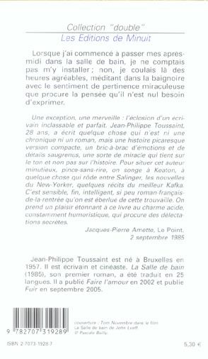 Produktbild: Toussaint, J: Salle de bain