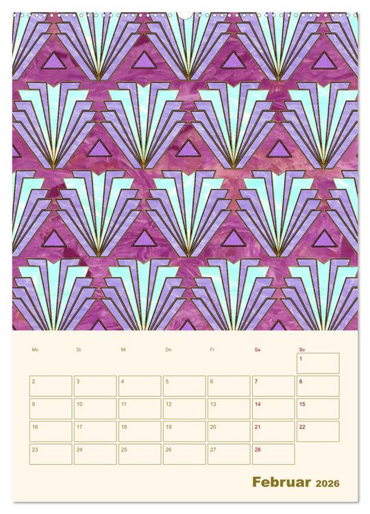 Produktbild: Art Deco Planer (hochwertiger Premium Wandkalender 2026 DIN A2 hoch), Kunstdruck in Hochglanz