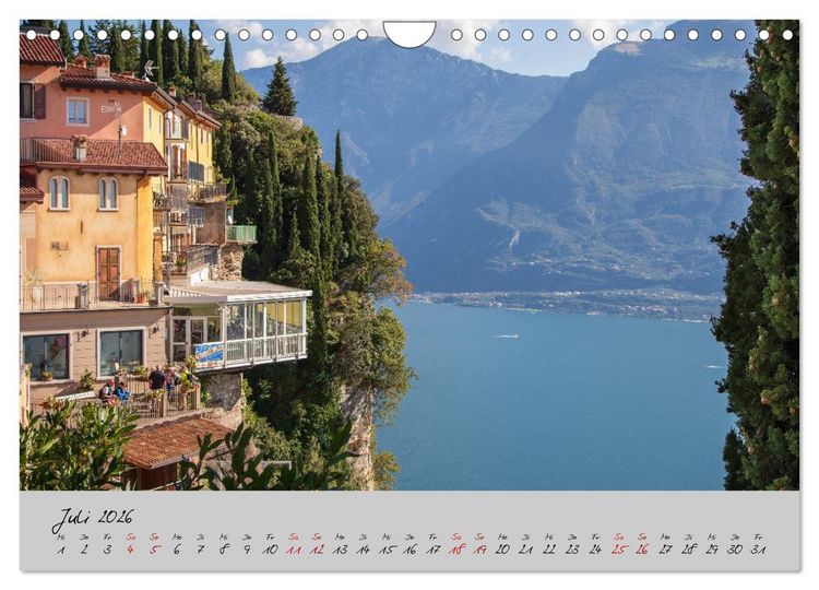 Produktbild: Sehnsuchtsziel Lago di Garda (Wandkalender 2026 DIN A4 quer), CALVENDO Monatskalender