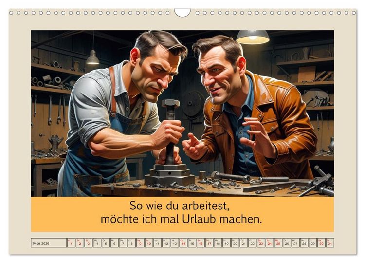 Produktbild: Meisterhaft daneben &ndash; Die witzige Seite des Handwerks (Wandkalender 2026 DIN A3 quer), CALVENDO Monatskalender