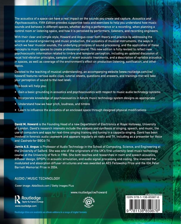 Produktbild: Acoustics and Psychoacoustics