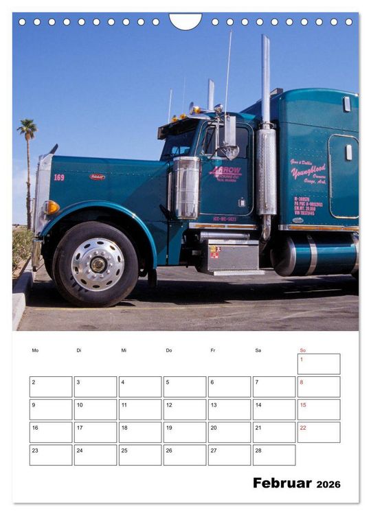 Produktbild: US-Trucks ... unterwegs im amerikanischen Westen - Monatsplaner (Wandkalender 2026 DIN A4 hoch), CALVENDO Monatskalender