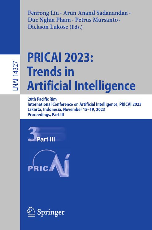 Produktbild: PRICAI 2023: Trends in Artificial Intelligence