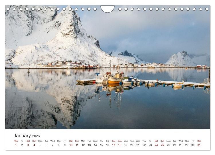 Produktbild: Lofoten Reflections in the water (Wall Calendar 2026 DIN A4 landscape), CALVENDO 12 Month Wall Calendar