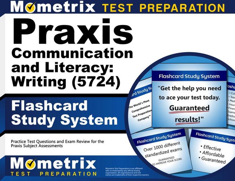 Produktbild: PRAXIS Communication and Literacy: Writing (5724) Flashcard Study System